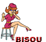 gif bisou de femme